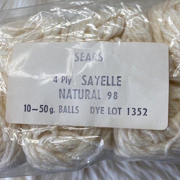 Lot of 10 Sears Sayelle Yarn - Picture 3 of 4
